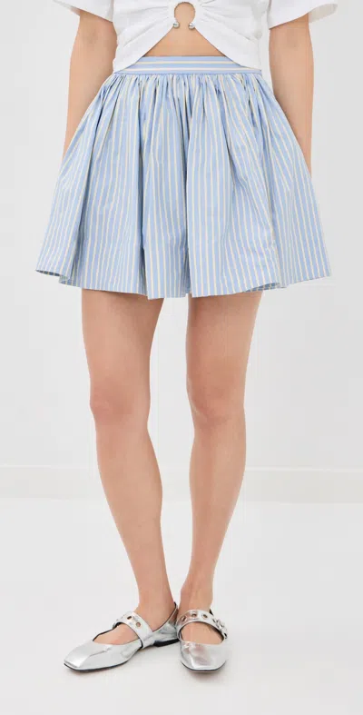 Rabanne Stripe Mini Skirt Stripes Blue/yellow