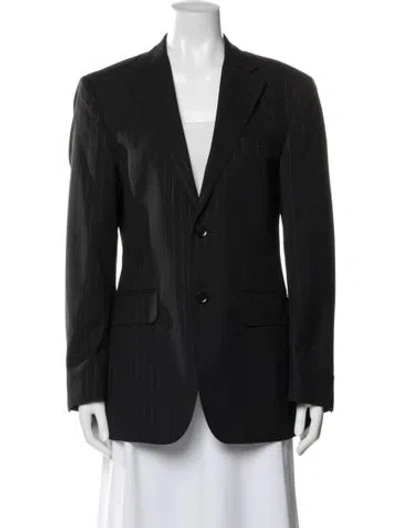 Pre-owned Rabanne Striped Blazer In Black