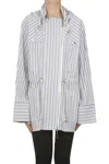 Rabanne Striped Cotton Jacket In Multi