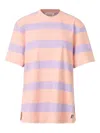 Rabanne Tee Shirt Stripes Peach And Lavander