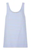 Rabanne Striped Cotton Tank Top
