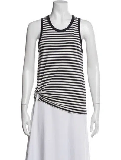 Pre-owned Rabanne Striped Crew Neck Top In Multi