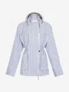 Rabanne Cotton Poplin Jacket W/hood