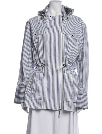 Pre-owned Rabanne Striped Jacket W/ Tags In Blue/white