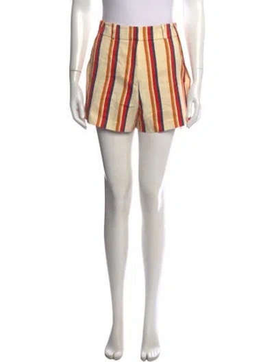Pre-owned Rabanne Striped Mini Shorts In Multicolor