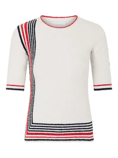 Rabanne Striped Short-sleeve Top