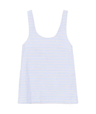 Rabanne Striped Tank Top In 蓝色