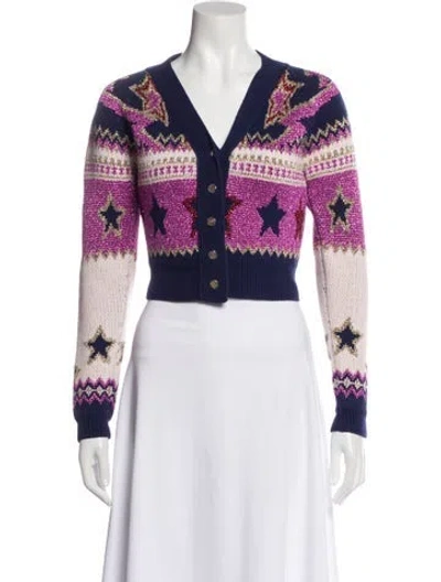 Pre-owned Rabanne Striped V-neck Sweater