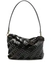 Rabanne Structured Minimalist Pochette With Smooth Surface In Black