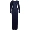 Rabanne Studded Long Sleeve Wool Knit Dress