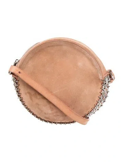 Pre-owned Rabanne Suede Crossbody Bag In Neutral