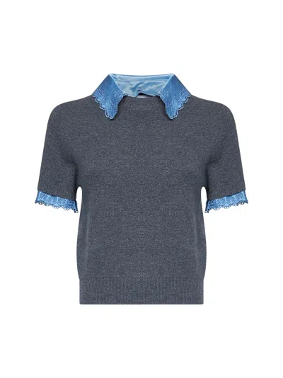 Rabanne Sweater In Gray