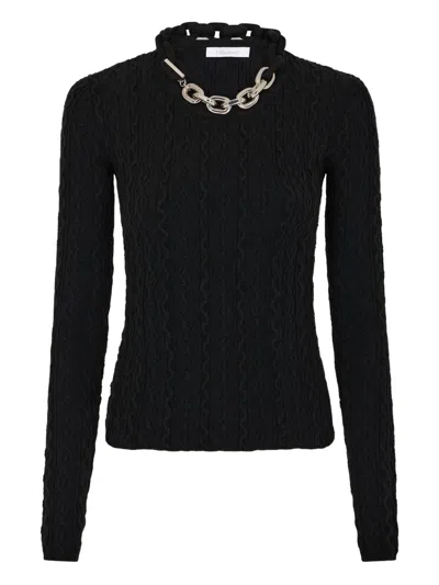 RABANNE SWEATER WITH CHAIN DETAIL