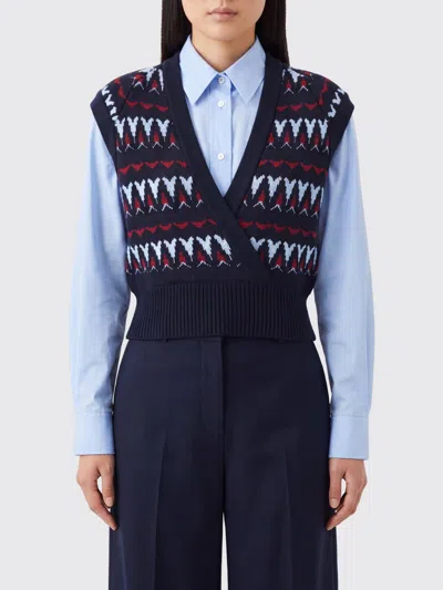 Rabanne Sweater Woman Color Multicolor In Blue