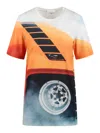 Rabanne Print Short Sleeve T-shirt In Multicolour