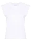 Rabanne Chain-detail Cotton T-shirt In Bianco