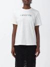Rabanne Embellished Logo Regular T-shirt In White