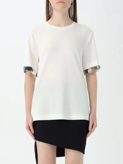 Rabanne Round Neck T-shirt In White