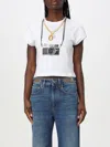 Rabanne Camera-print Cotton T-shirt In Weiss