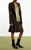 Rabanne Tailored Virgin-wool Blazer In Grey