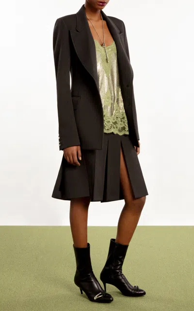 Rabanne Tailored Virgin-wool Blazer In Grey