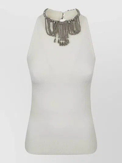 Rabanne Tank Top In White