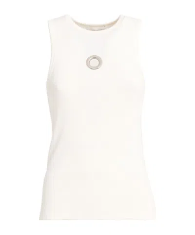 Rabanne Tank Top In White