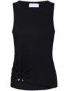 Rabanne Tee Shirt Rib 2x2 In Black