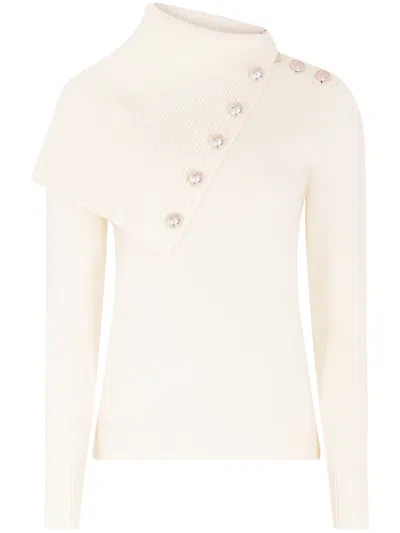 Rabanne Temporary Wool Jumper In White