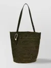 Rabanne Textured Weave Tote Bag With Dual Handles