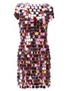 RABANNE THE ICONIC SPARKLE DISCS DRESS