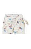 Rabanne Tie-detailed Cotton Shorts In Multi
