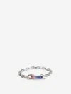 Rabanne Tie-dye Bracelet In Silver