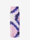 Rabanne Tie-dyed Stretch-crepe Maxi Skirt