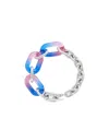 Rabanne Tie-dye Necklace In Blue Tie-dye