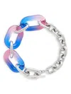 Rabanne Tie-dye Necklace In Silver