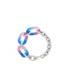 Rabanne Tie-dye Necklace In White