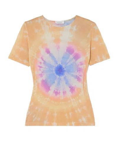 Rabanne Second Skin Tie-dyed Stretch-jersey T-shirt In Multi