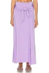 Rabanne Tie Maxi Skirt In Purple