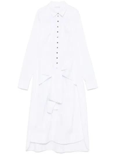 Rabanne Tie-waist Maxi Dress In White