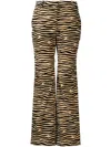 Rabanne Tiger-print Straight-leg Trousers In Mehrfarbig
