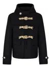 Rabanne Toggle-fastening Hooded Jacket In Black