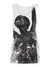 Rabanne X Jean Clemmer Photograph-print Tank Top In White