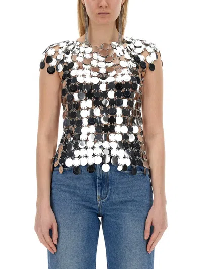 Rabanne Top Iconic In Silver