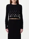 Rabanne Embellished Solid Jersey Second Skin Top In Black