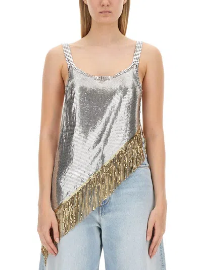 RABANNE RABANNE TOP WITH BANGS