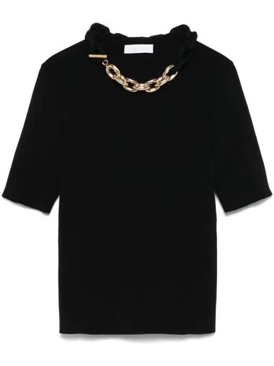 RABANNE RABANNE TOP WITH CHAIN LINK DETAIL
