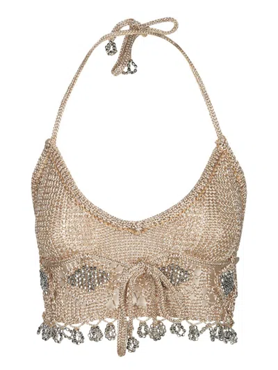 Rabanne Tops In Gold