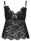 Rabanne Lace Camisole Scalloped Hem In Black