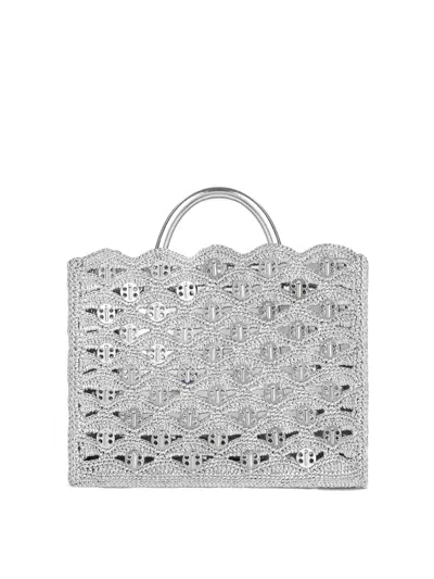 Rabanne Bolsa Bandolera - Plata In Silver
